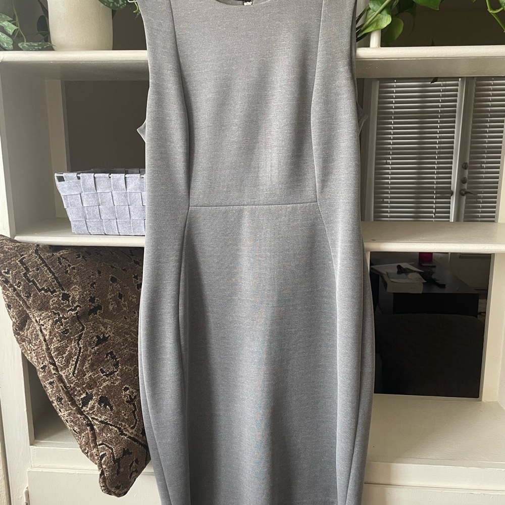 Gray Calvin Klein Sheath Dress Sz 10